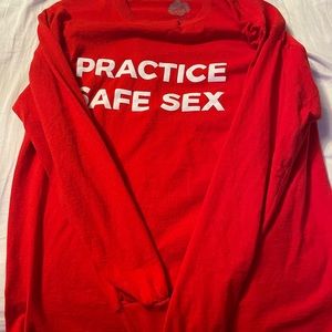 Danny Duncan “Practice Safe Sex” long sleeve. Only worn twice. Size Large.